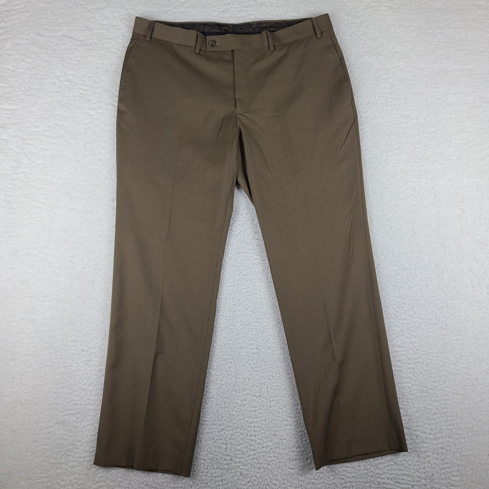 Lauren Ralph Lauren Dress Pants Mens 36x29 Brown Straight Leg Trousers Slacks